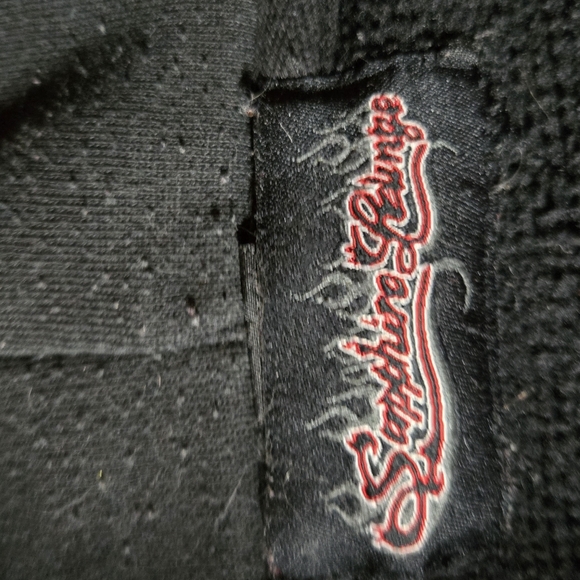 BROKEN sapphire Lounge Zippered Hoodie Skull Y2k Vintage - Picture 2 of 3